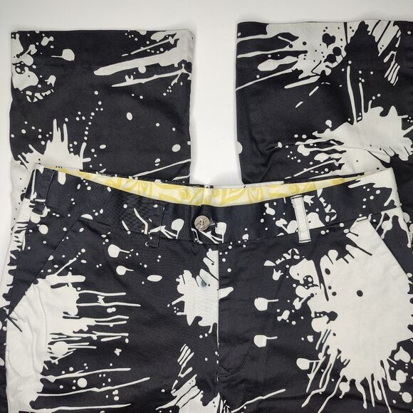 Loudmouth Golf Pants Mens 34x30 (Actual 34x29) Graffiti Performance Paint Splat